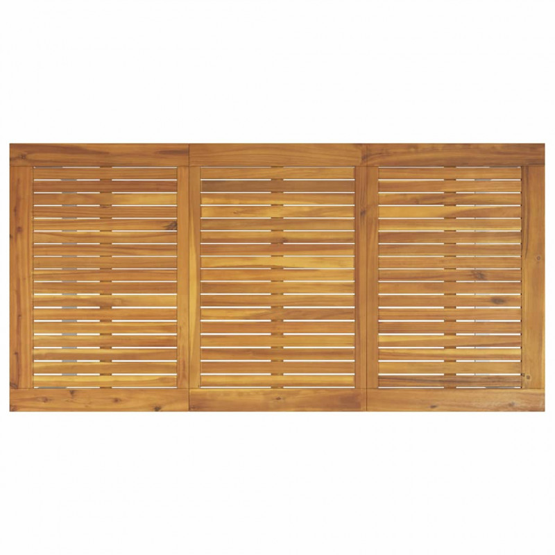 Zestaw do jadalni w ogrodzie 5 pcs Szary Lite Drewno Akacji