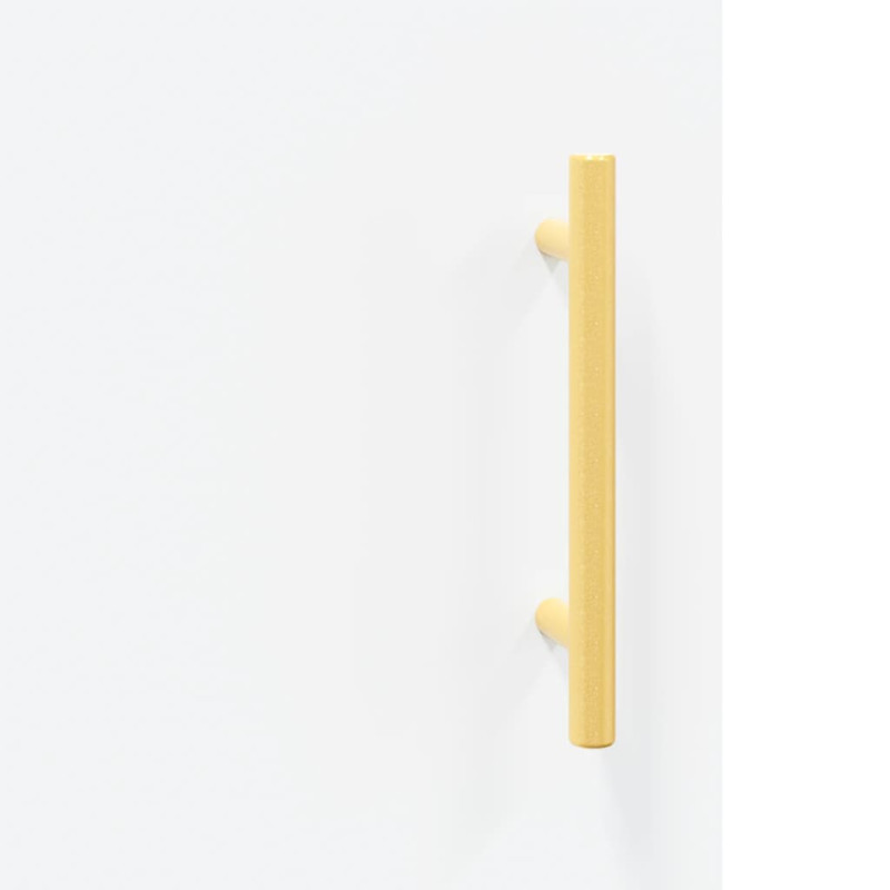 Wysoka szafka, biała, 34,5x34x180 cm, materiał drewnopochodny