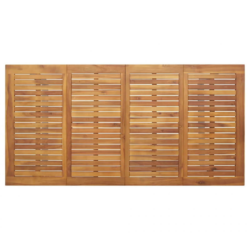 Zestaw do jadalni w ogrodzie 5 pcs Szary Lite Drewno Akacji
