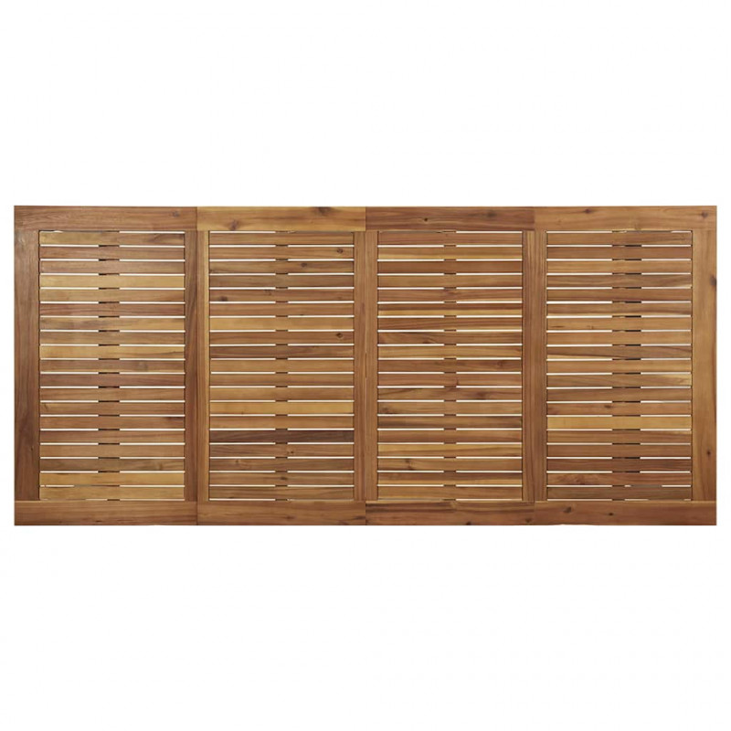 Zestaw do jadalni w ogrodzie 9 pcs Czarny Lite Drewno Akacji