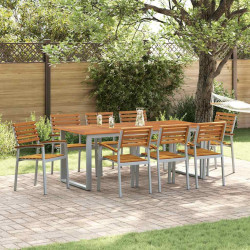 Krzesło Ogrodowe 8 pcs Brązowy 56 x 57 x 87 cm