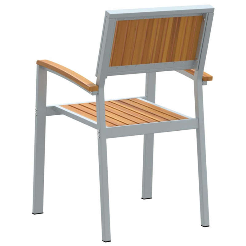 Krzesło składane 6 pcs Brązowy 56 x 57 x 87 cm