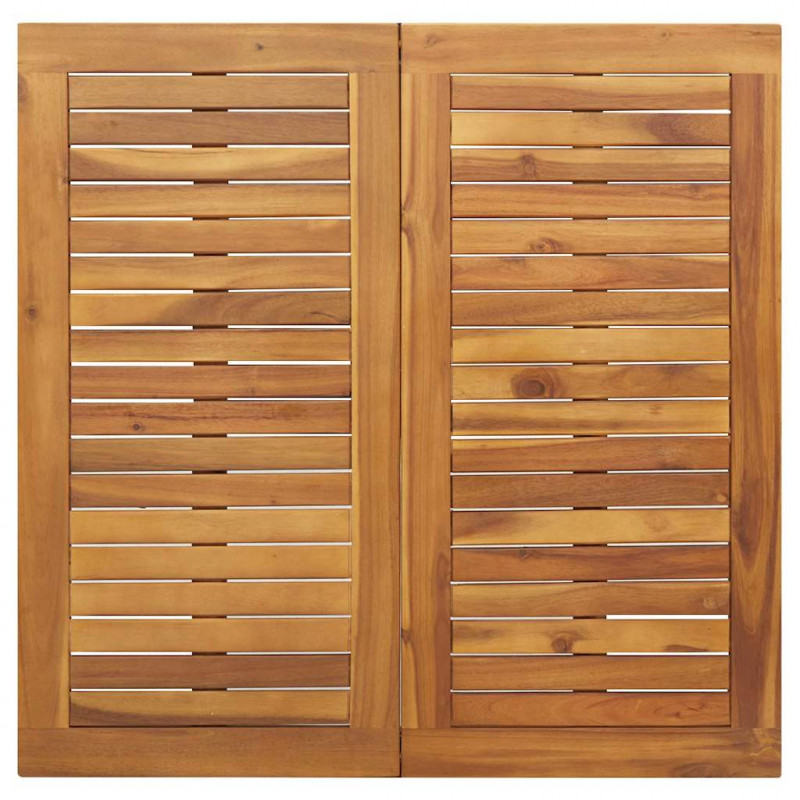 Zestaw do jadalni w ogrodzie 3 pcs Czarny Lite Drewno Akacji