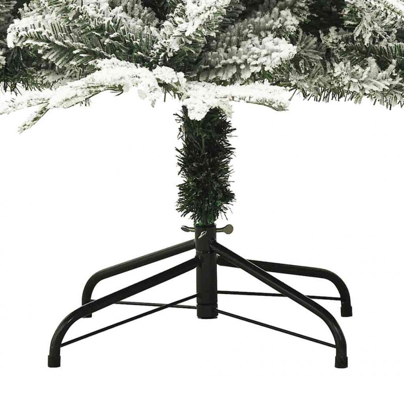 Sztuczna choinka pokryta śniegiem, zielona, 180 cm, PVC i PE