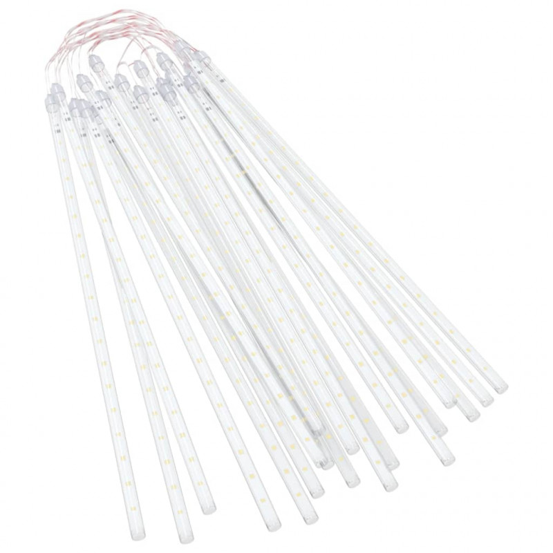 Lampki meteory, 20 szt., 50 cm, 720 ciepłych białych diod LED
