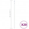 Lampki meteory, 20 szt., 50 cm, 720 ciepłych białych diod LED