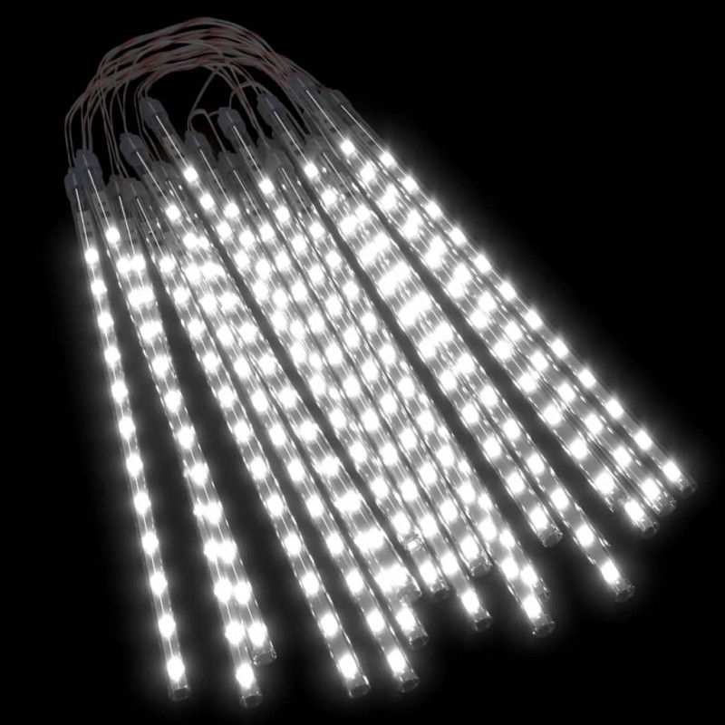 Lampki meteory, 20 szt., 30 cm, 480 zimnych białych diod LED