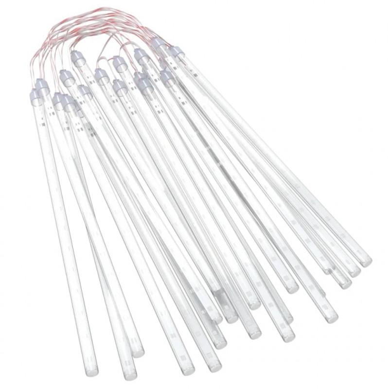 Lampki meteory, 20 szt., 30 cm, 480 niebieskich LED