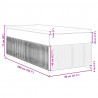 Łóżko kontynentalne z materacem, ciemnoszary aksamit, 80x200 cm