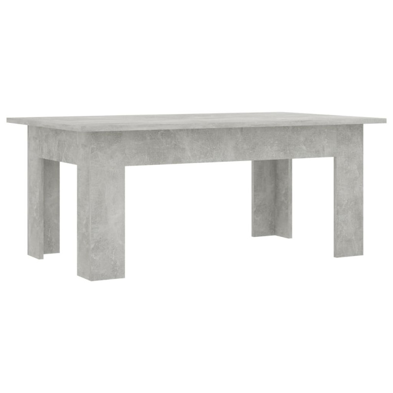 Stolik kawowy, betonowy, 100x60x42 cm, materiał drewnopochodny