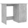 Biurko, szarość betonu, 100x50x76 cm, materiał drewnopochodny