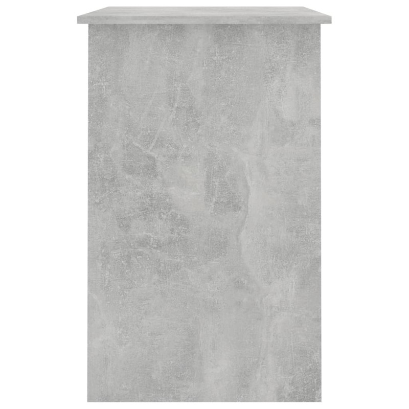 Biurko, szarość betonu, 100x50x76 cm, materiał drewnopochodny