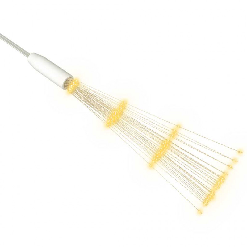 Ogrodowe lampki fajerwerkowe 4 szt., ciepła biel, 20 cm, 560LED