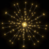 Ogrodowe lampki fajerwerkowe 4 szt., ciepła biel, 20 cm, 560LED