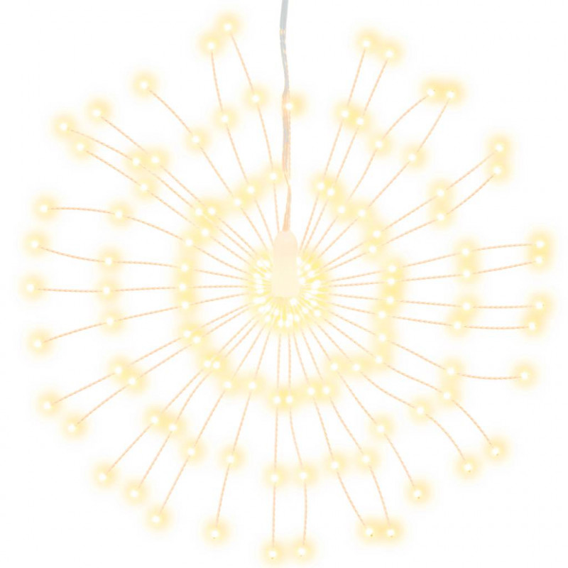 Ogrodowe lampki fajerwerkowe 4 szt., ciepła biel, 20 cm, 560LED