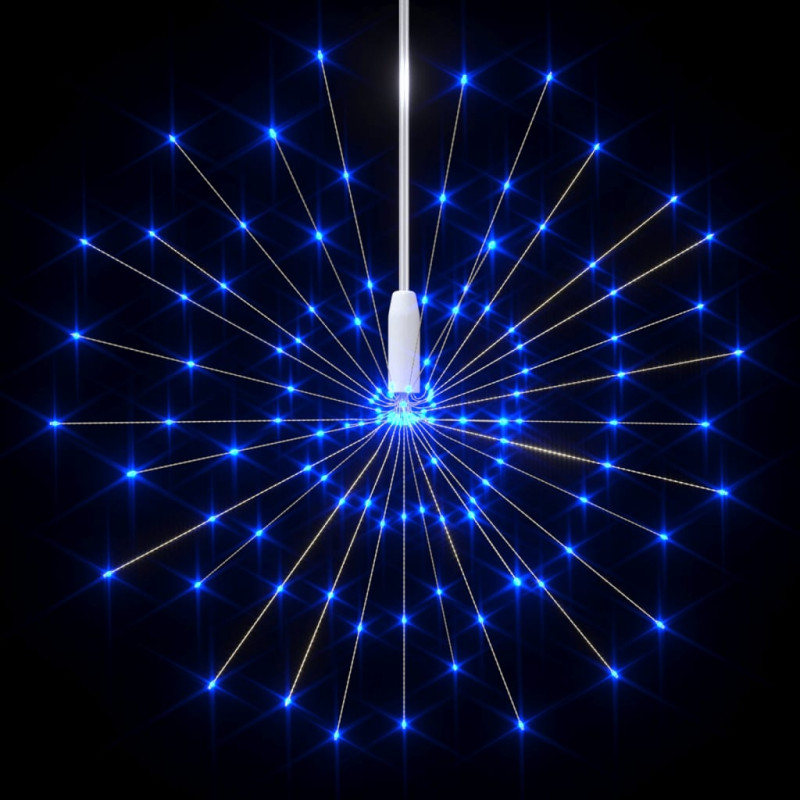 Ogrodowa lampka fajerwerkowa, niebieska, 20 cm, 140 LED