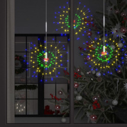 Ogrodowe lampki fajerwerkowe, kolorowe, 20 cm, 140 LED