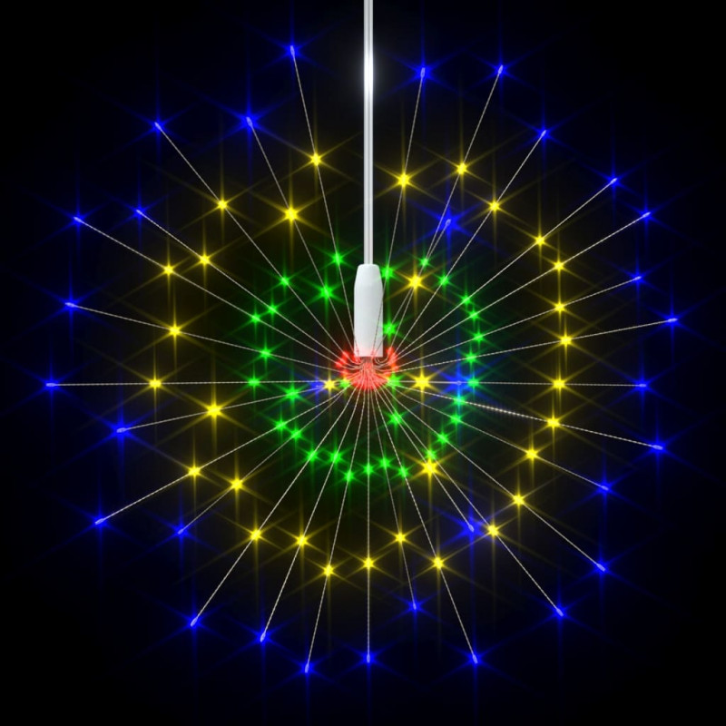 Ogrodowe lampki fajerwerkowe, kolorowe, 20 cm, 140 LED