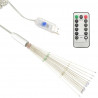 Ogrodowe lampki fajerwerkowe, kolorowe, 20 cm, 140 LED