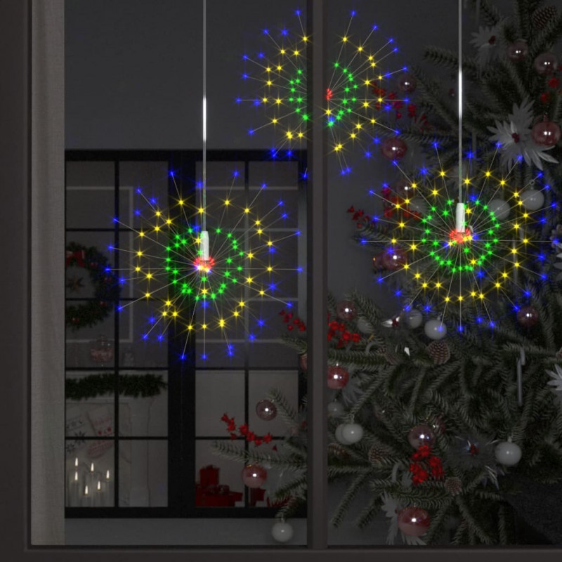Ogrodowe lampki fajerwerkowe 4 szt., kolorowe, 20 cm, 560 LED