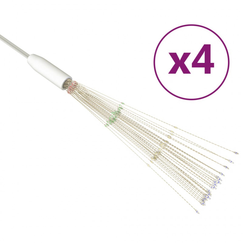 Ogrodowe lampki fajerwerkowe 4 szt., kolorowe, 20 cm, 560 LED