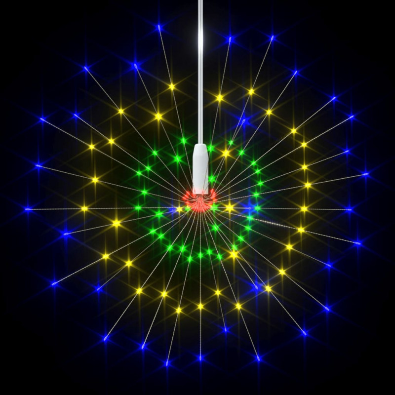 Ogrodowe lampki fajerwerkowe 4 szt., kolorowe, 20 cm, 560 LED