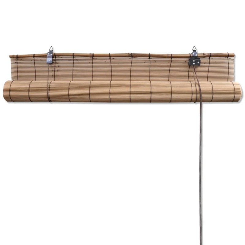 Bambusowe rolety, 2 szt., 100 x 160 cm, brązowe