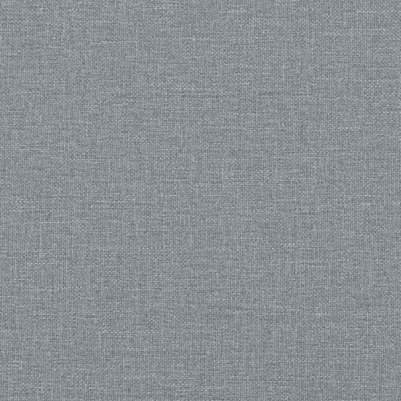 Łóżko kontynentalne z materacem, jasnoszare 140x200 cm, tkanina