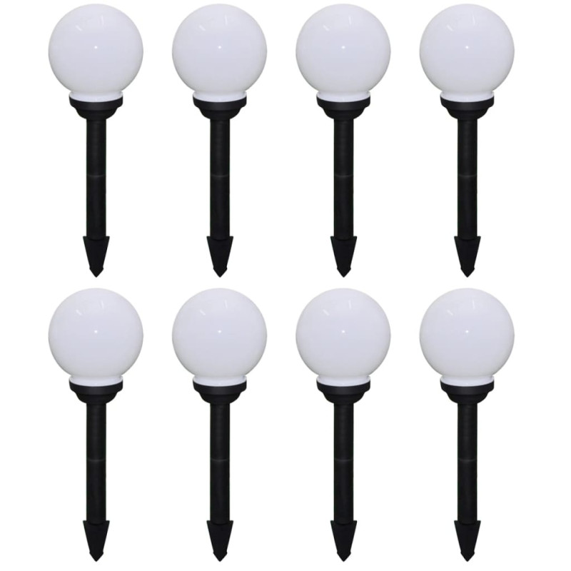 Lampy do oświetlenia ścieżki, 8 szt, LED, 15 cm, ze szpikulcami