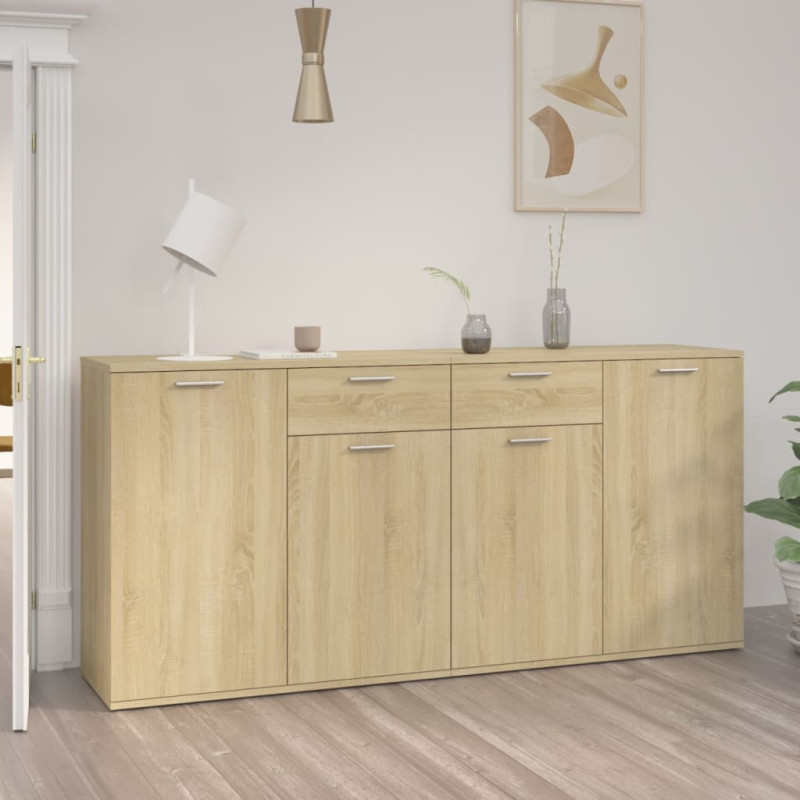 Szafka, dąb sonoma, 160x36x75 cm, materiał drewnopochodny