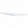 Łóżko kontynentalne z materacem, jasnoszare, tkanina, 80x200 cm