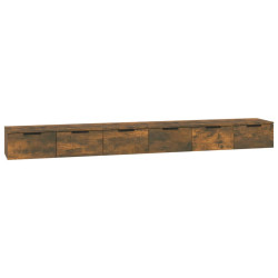 Szafki wiszące, 2 szt., przydymiony dąb, 102x30x20 cm