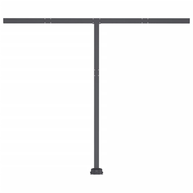 Ręcznie zwijana markiza z LED, 350 x 250 cm, żółto-biała