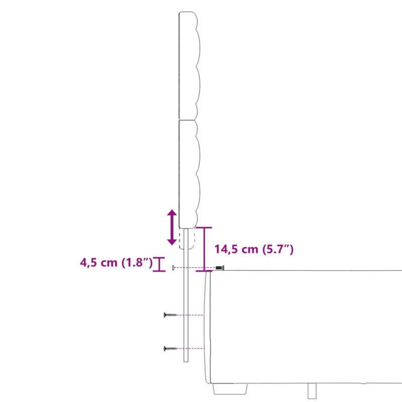 Łóżko kontynentalne z materacem, taupe, tkanina, 200x200 cm