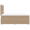 Łóżko typu box spring z materacem, cappuccino, 120x190cm ekoskóra