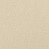 Łóżko kontynentalne z materacem, kremowe, tkanina, 90x190 cm