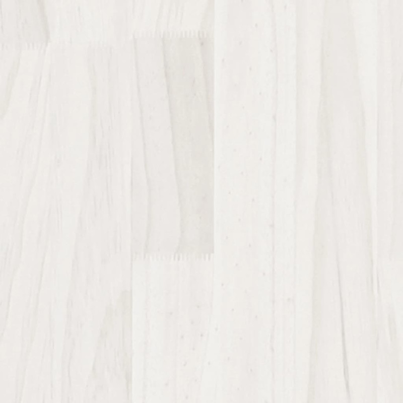 Łóżko bez materaca, białe, 200x200 cm, lite drewno sosnowe