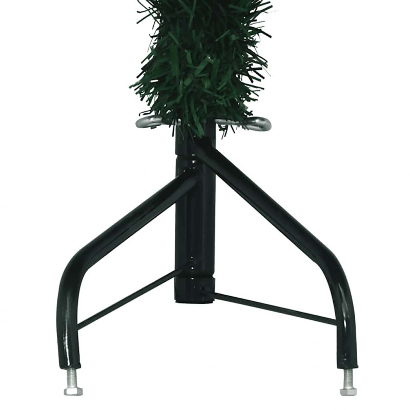 Sztuczna choinka narożna, zielona, 210 cm, PVC