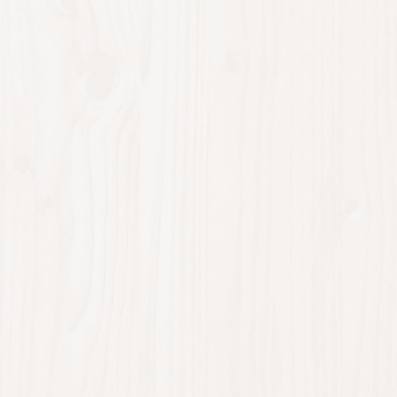 Rama łóżka, biała, lite drewno, 160 x 200 cm