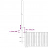 Łóżko kontynentalne z materacem, różowe, aksamit, 90x190 cm