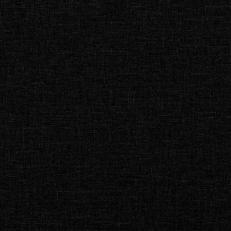 Łóżko kontynentalne z materacem, czarne, tkanina 180x200 cm