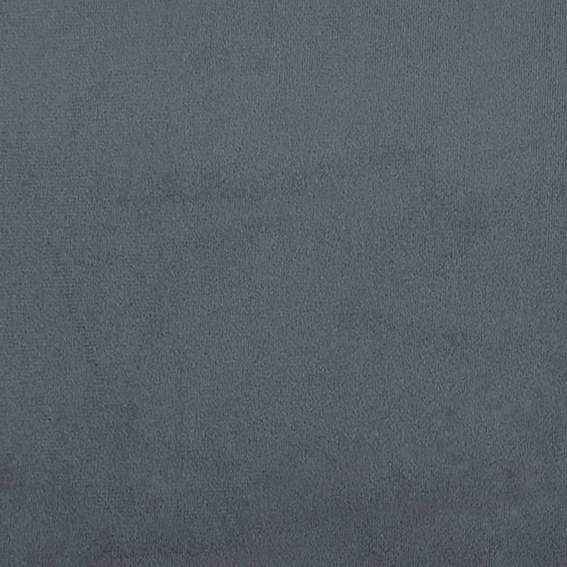 Łóżko kontynentalne z materacem, ciemnoszare, 120x200cm aksamit