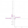 Łóżko kontynentalne z materacem, taupe, 120x190 cm, tkanina