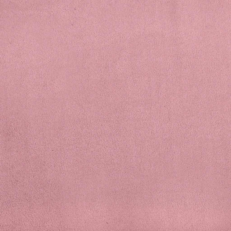 Łóżko kontynentalne z materacem, różowe, aksamit, 140x190 cm