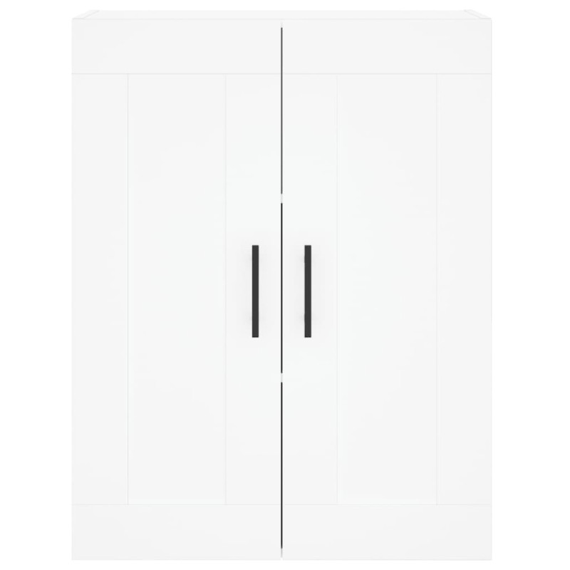 Witrynka, biała, 69,5x34x180 cm, materiał drewnopochodny