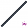 Ogrodowe Ekrany Prywatności 2 pcs Ciemnoszary 35 x 0,19 m PVC