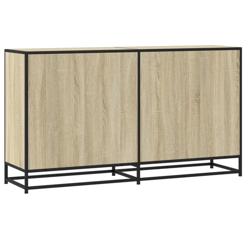 Szafka, dąb sonoma, 134x35x76 cm, materiał drewnopochodny