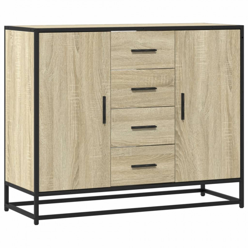 Szafka, dąb sonoma, 92x35x76 cm, materiał drewnopochodny