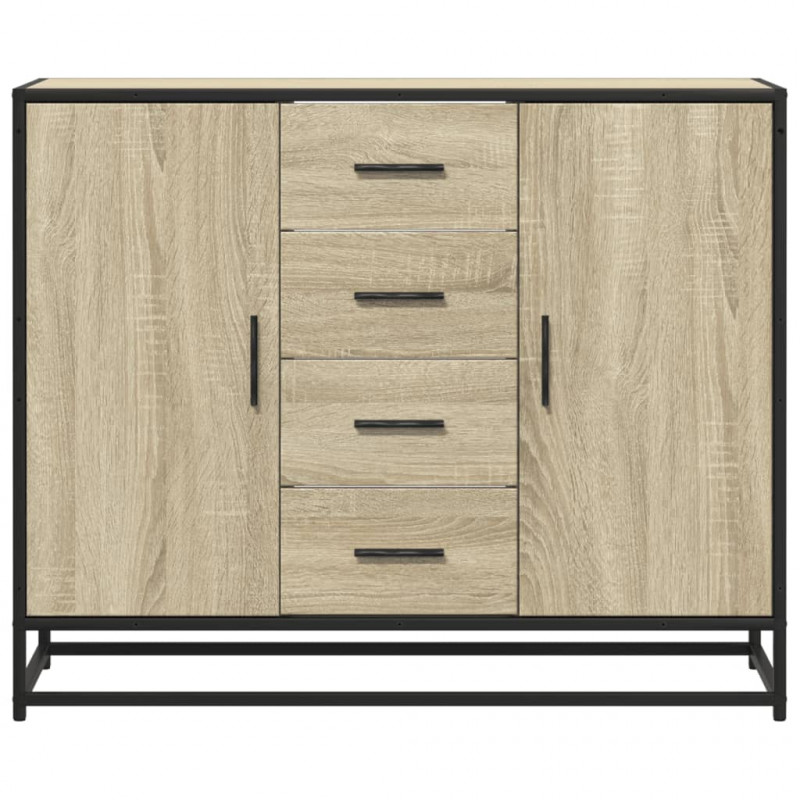 Szafka, dąb sonoma, 92x35x76 cm, materiał drewnopochodny