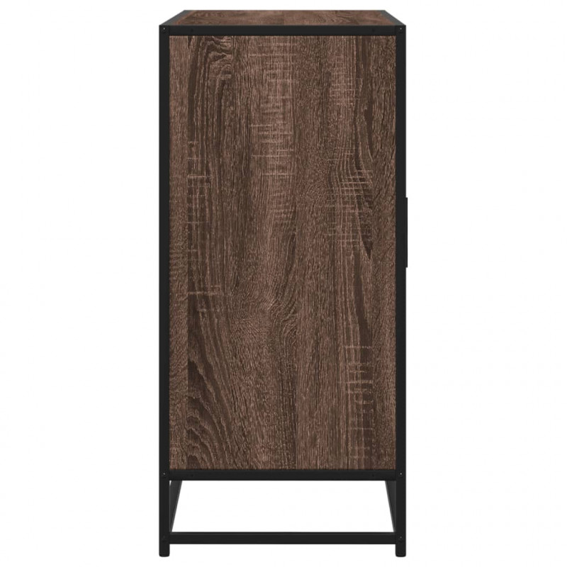 Szafka, brązowy dąb, 92x35x76 cm, materiał drewnopochodny
